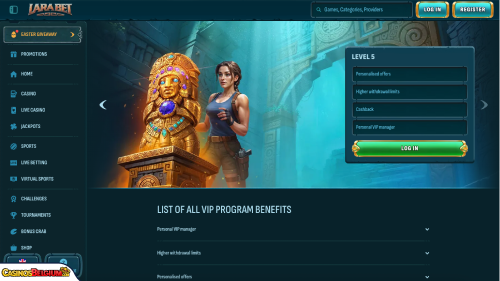 LaraBet Casino vip-programma