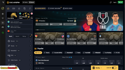 OscarSpin Casino sport