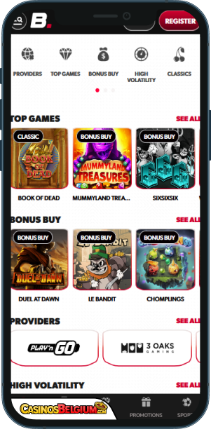 Betista Casino Mobiele applicatie