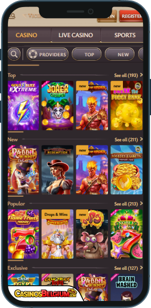 ViciBet Casino Mobiele applicatie