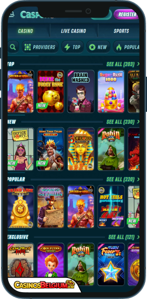 Caspero Casino Mobiele applicatie