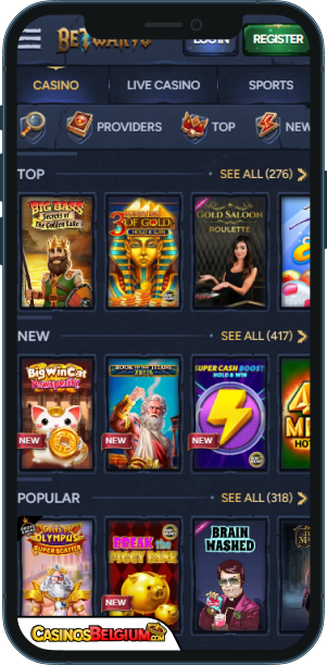 BetWarts Casino Mobiele applicatie