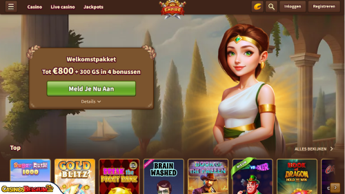 MyEmpire Casino kort overzicht
