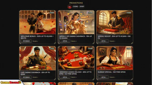 Casina Casino Bonussen