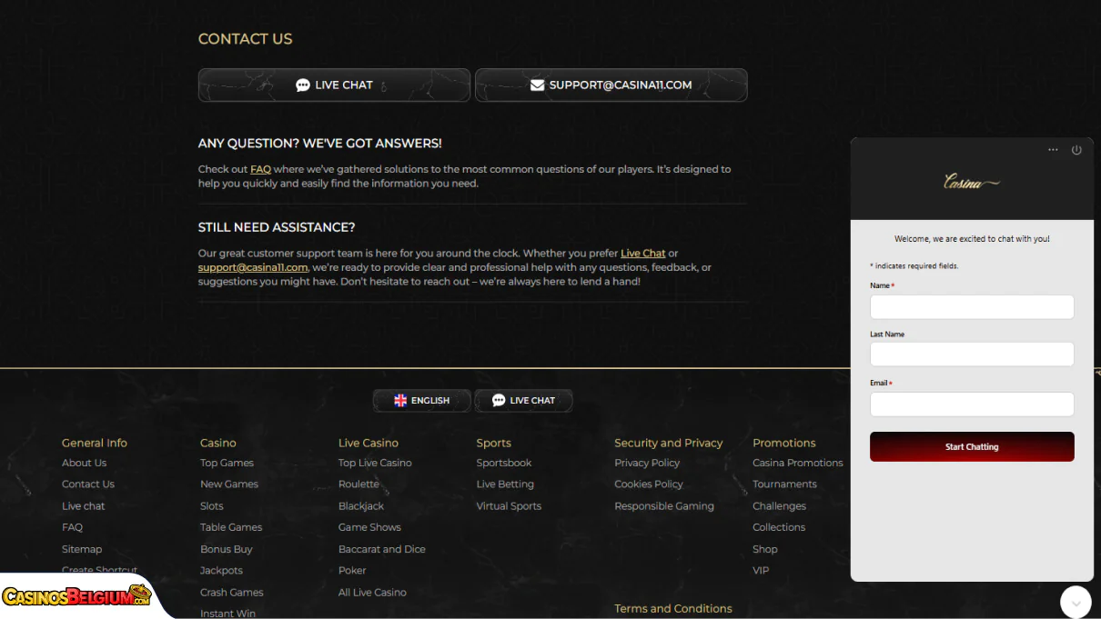 Casina Casino Klantenondersteuning