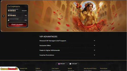 Casina Casino vip-programma