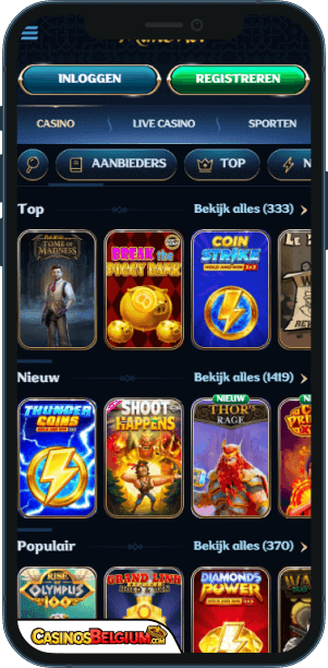 Millioner Casino Mobiele applicatie