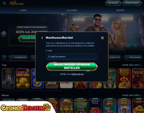 Millioner Casino Problemen met inloggen