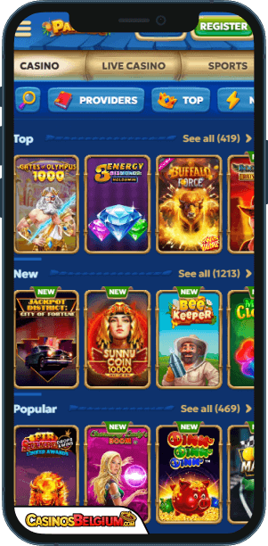 Pandido Casino Mobiele applicatie