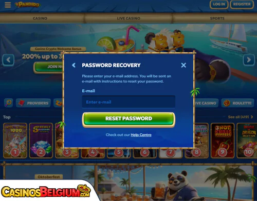 Pandido Casino Problemen met inloggen