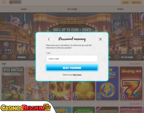 Wyns Casino Problemen met inloggen