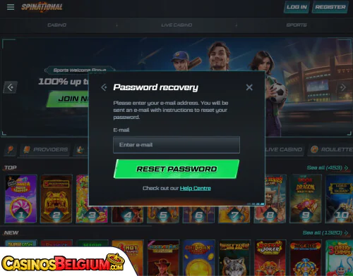 Spinational Casino Problemen met inloggen