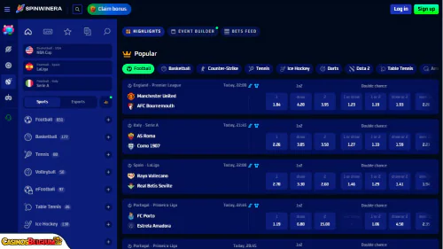 Spinwinera Casino Sport