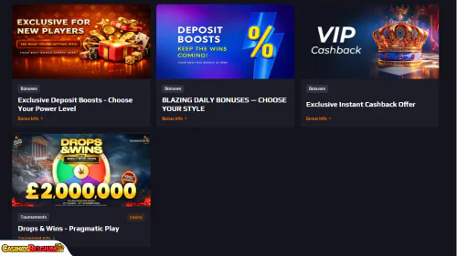 Blaze Spins Casino Bonussen