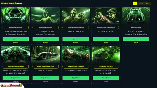 NitroBet Casino Bonussen