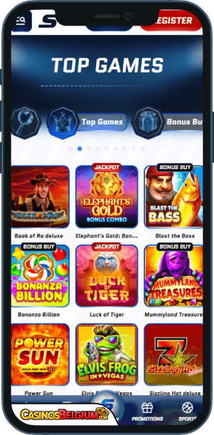 Scored Casino Mobiele applicatie