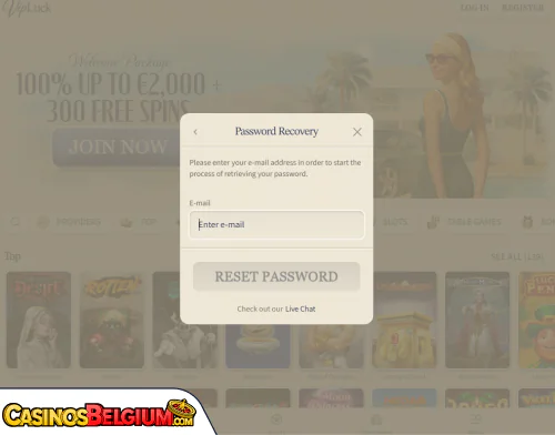 VipLuck Casino Problemen met inloggen