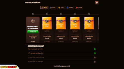 Westace Casino vip-programma