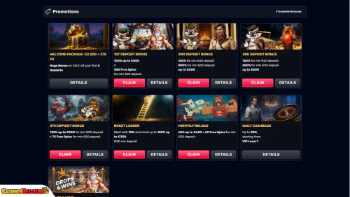 TheSlotz Casino Bonussen