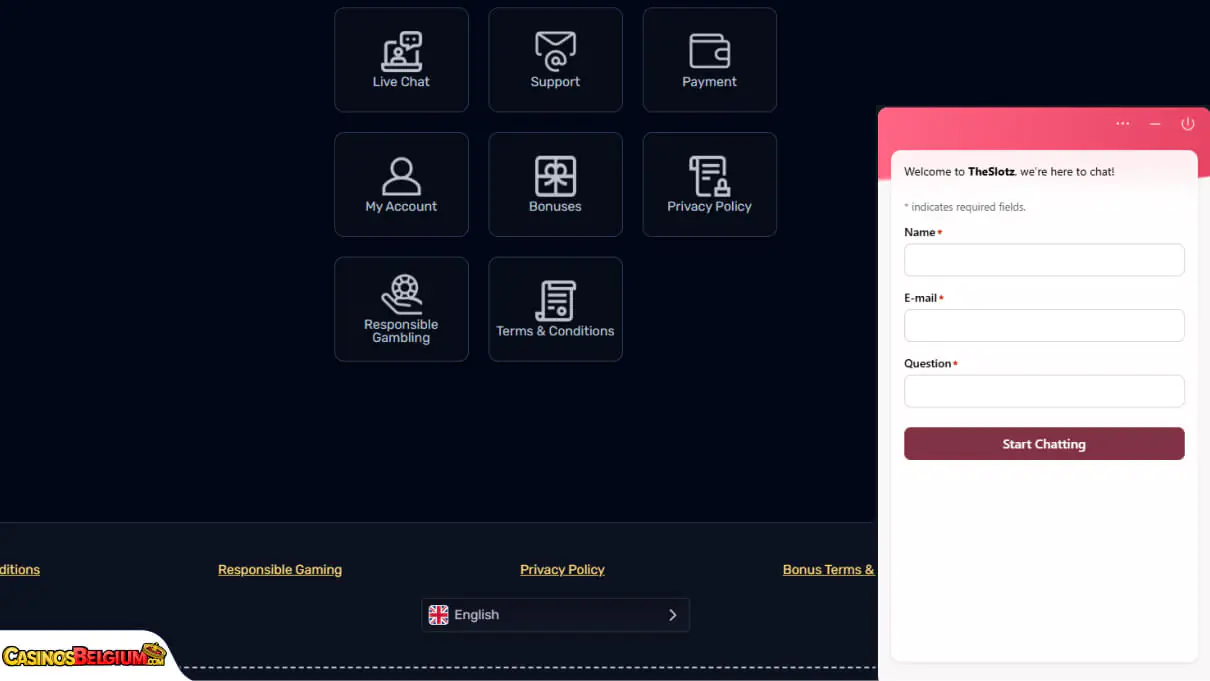 TheSlotz Casino Klantenondersteuning