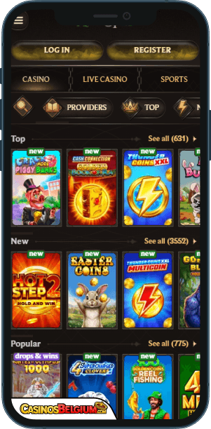 AlterSpin Casino Mobiele applicatie