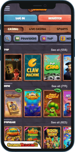 Bearo Casino Mobiele applicatie